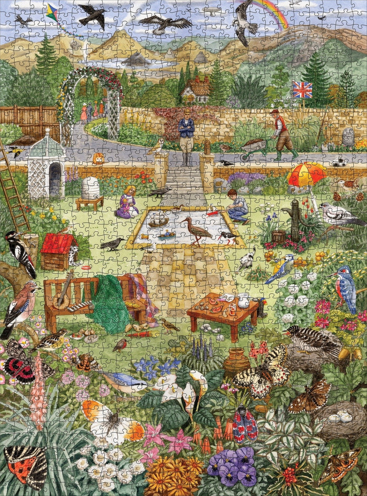 Alphabet Garden 1000 Piece Jigsaw Puzzle | Pomegranate - Jigsaw Puzzles - The Puzzle Center