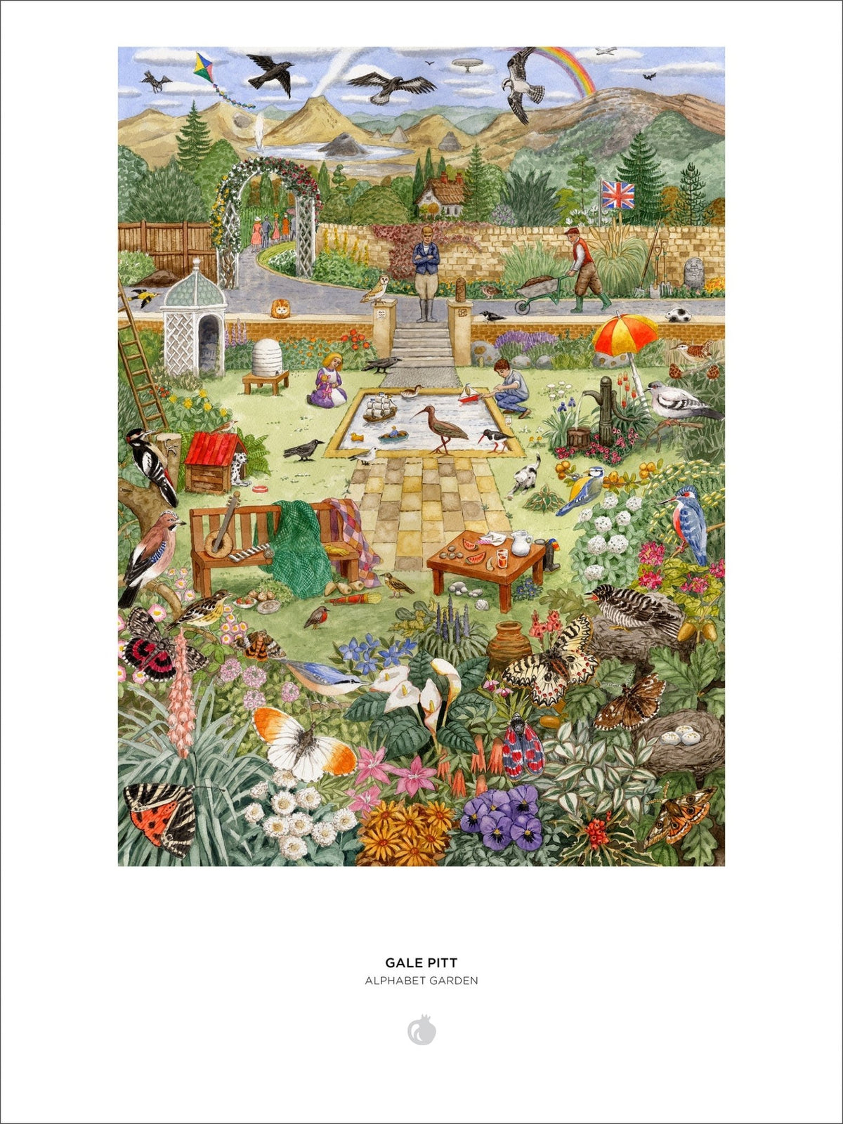 Alphabet Garden 1000 Piece Jigsaw Puzzle | Pomegranate - Jigsaw Puzzles - The Puzzle Center