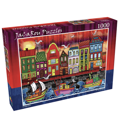 Amsterdam 1000 Piece Jigsaw Puzzle by JaCaRou Puzzles - JaCaRou Puzzles Inc. - Jigsaw Puzzles - The Puzzle Center