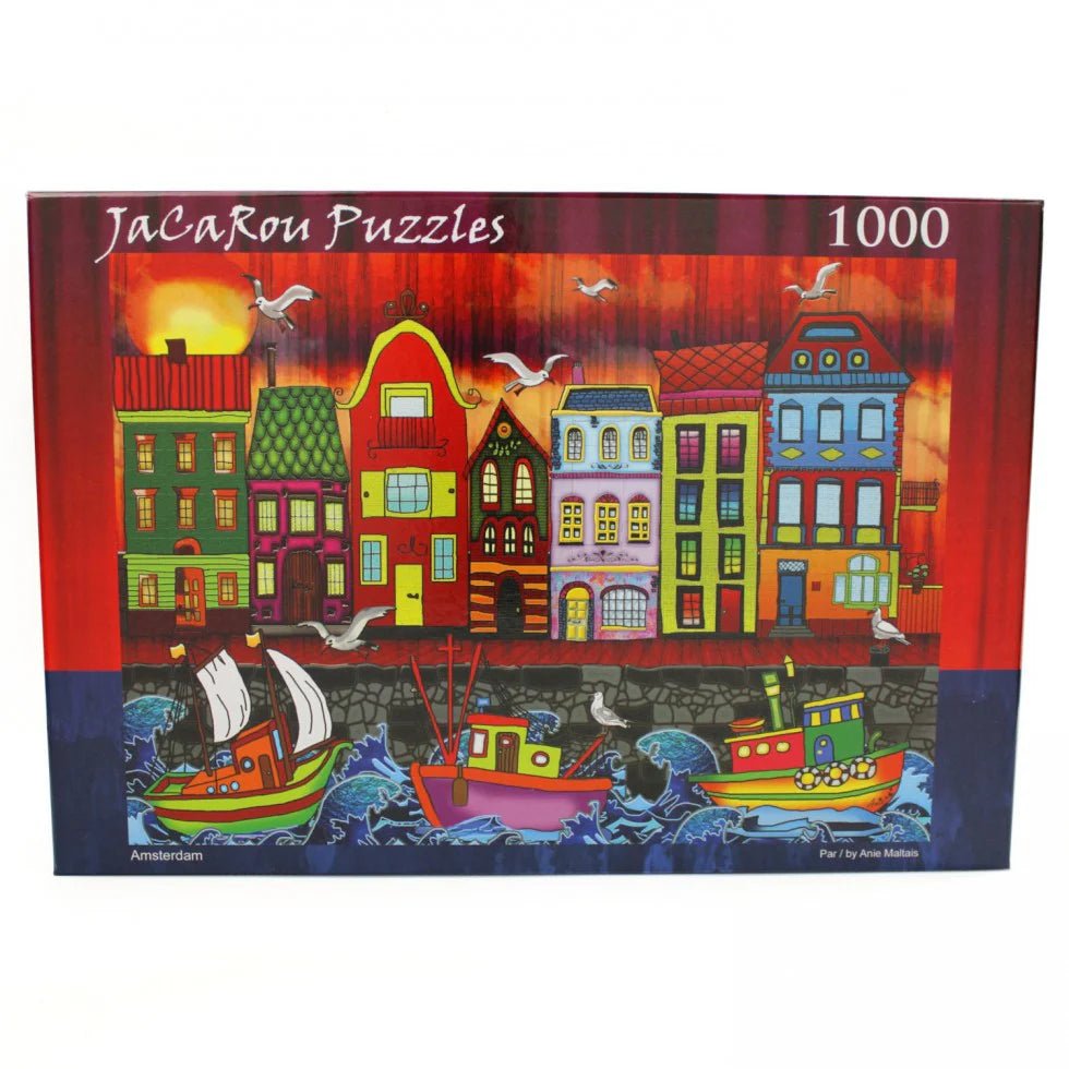 Amsterdam 1000 Piece Jigsaw Puzzle by JaCaRou Puzzles - JaCaRou Puzzles Inc. - Jigsaw Puzzles - The Puzzle Center