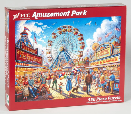 Amusement Park 550 Piece Jigsaw Puzzle | Vermont Christmas Co - Jigsaw Puzzles - The Puzzle Center