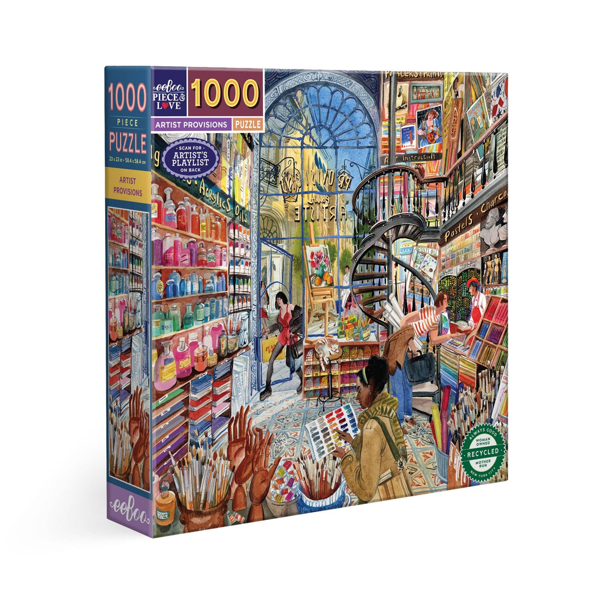 Artist Provisions 1000 Piece Jigsaw Puzzle | eeBoo - Jigsaw Puzzles - The Puzzle Center