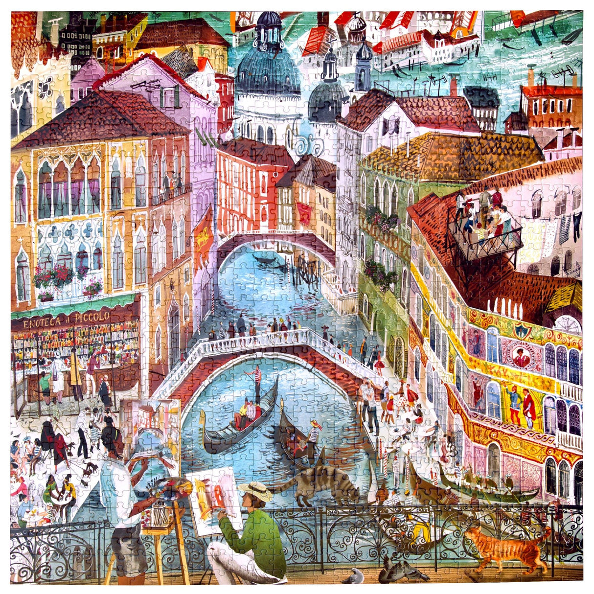 Artists in Venice 1000 Piece Jigsaw Puzzle | eeBoo - Jigsaw Puzzles - The Puzzle Center