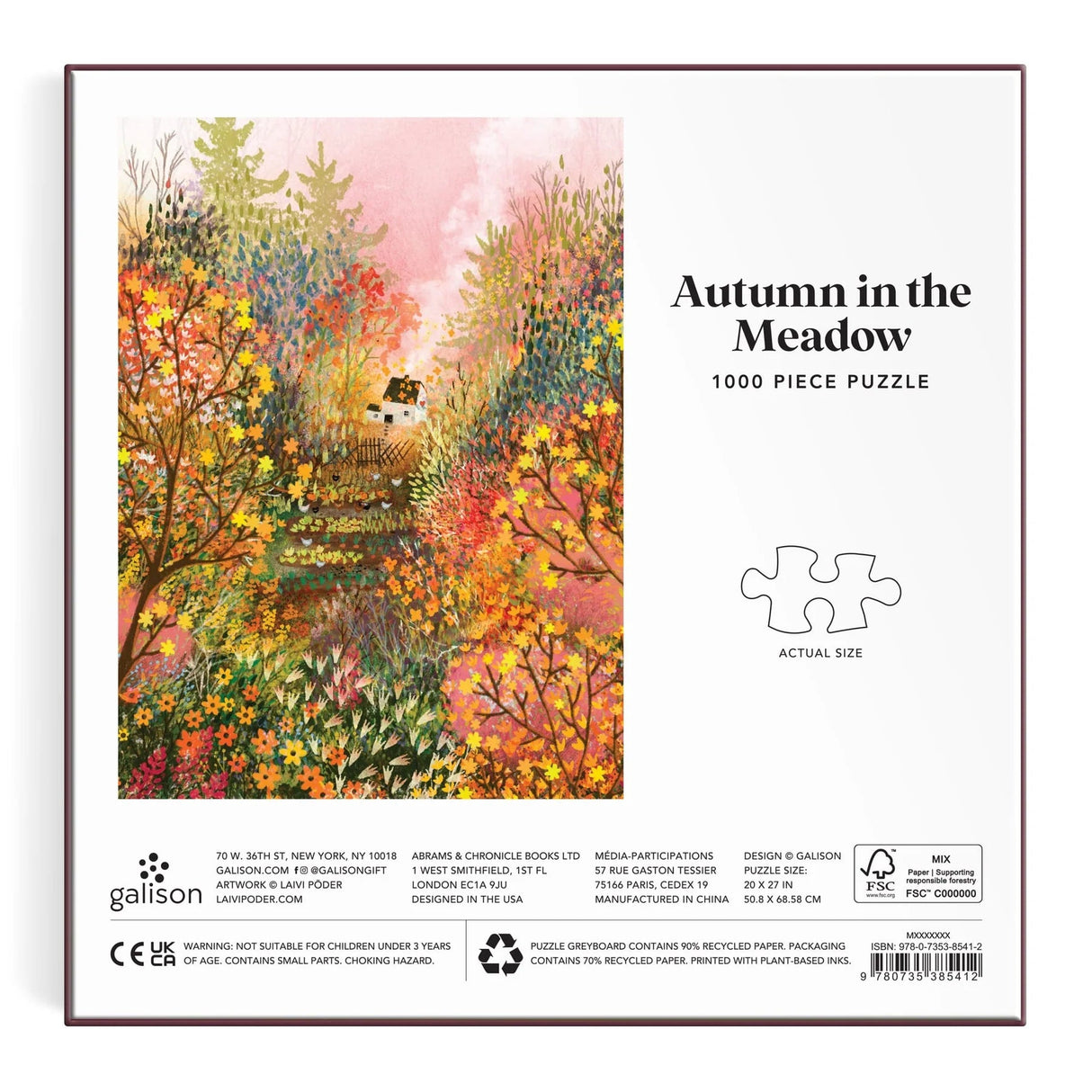 Autumn in the Meadow 1000 Piece Jigsaw Puzzle | Galison - Jigsaw Puzzles - The Puzzle Center