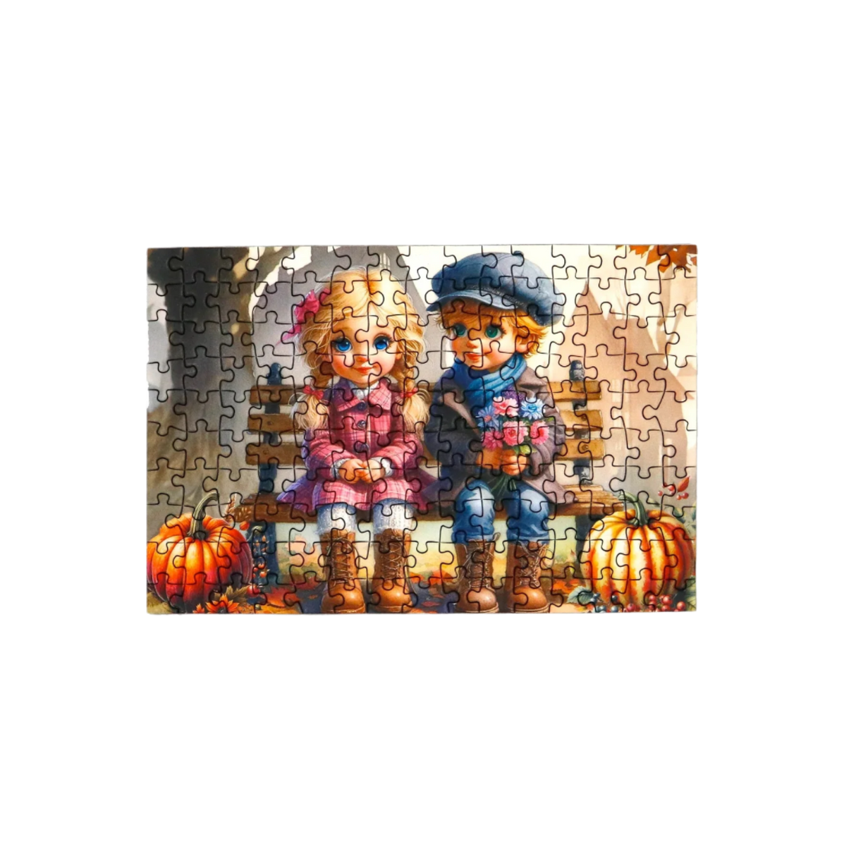 Autumn Love 150 Piece Mini Jigsaw Puzzle by Delfy Puzzles - Delfy - Jigsaw Puzzles - The Puzzle Center