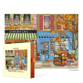 Autumn on Main 1000 Piece Jigsaw Puzzle | WerkShoppe - Jigsaw Puzzles - The Puzzle Center