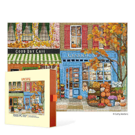 Autumn on Main 1000 Piece Jigsaw Puzzle | WerkShoppe - Jigsaw Puzzles - The Puzzle Center