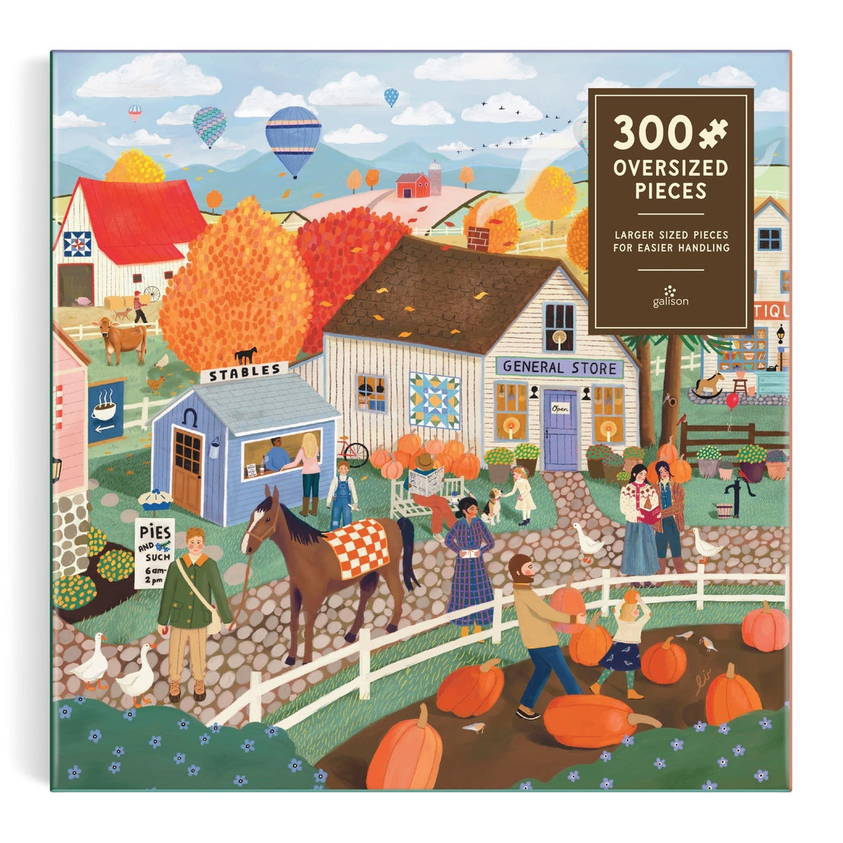 Autumn Square 300 Piece Jigsaw Puzzle | Galison - Jigsaw Puzzles - The Puzzle Center