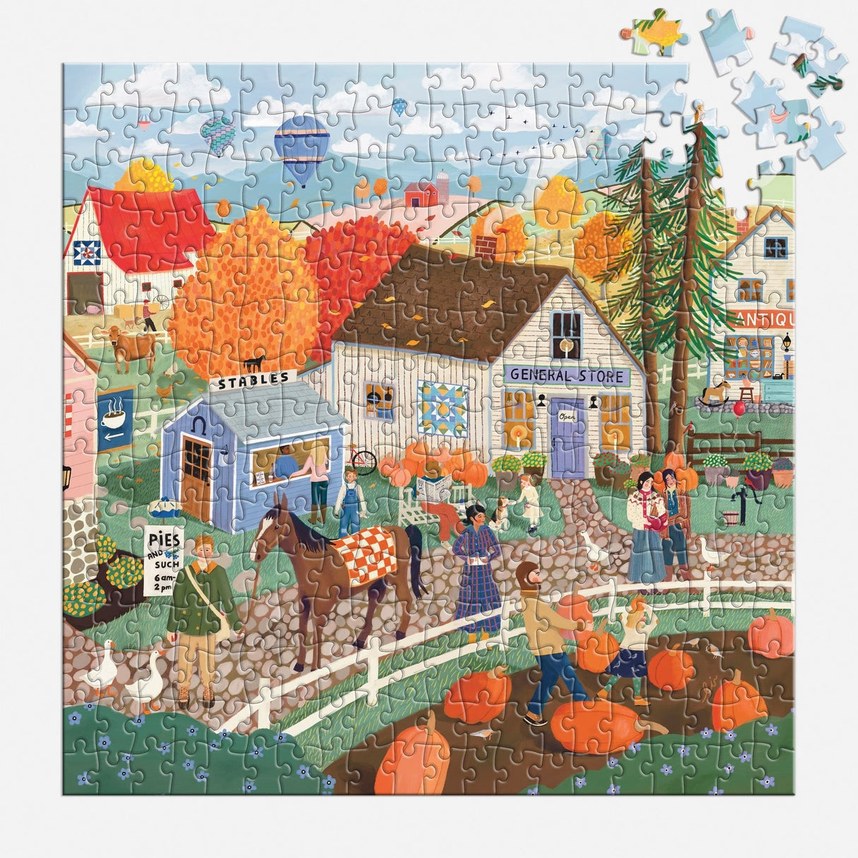 Autumn Square 300 Piece Jigsaw Puzzle | Galison - Jigsaw Puzzles - The Puzzle Center