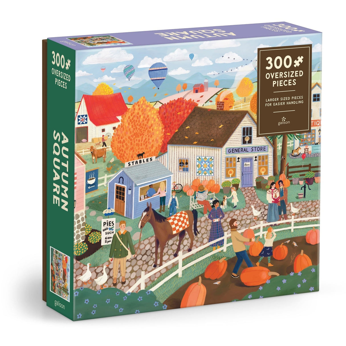 Autumn Square 300 Piece Jigsaw Puzzle | Galison - Jigsaw Puzzles - The Puzzle Center