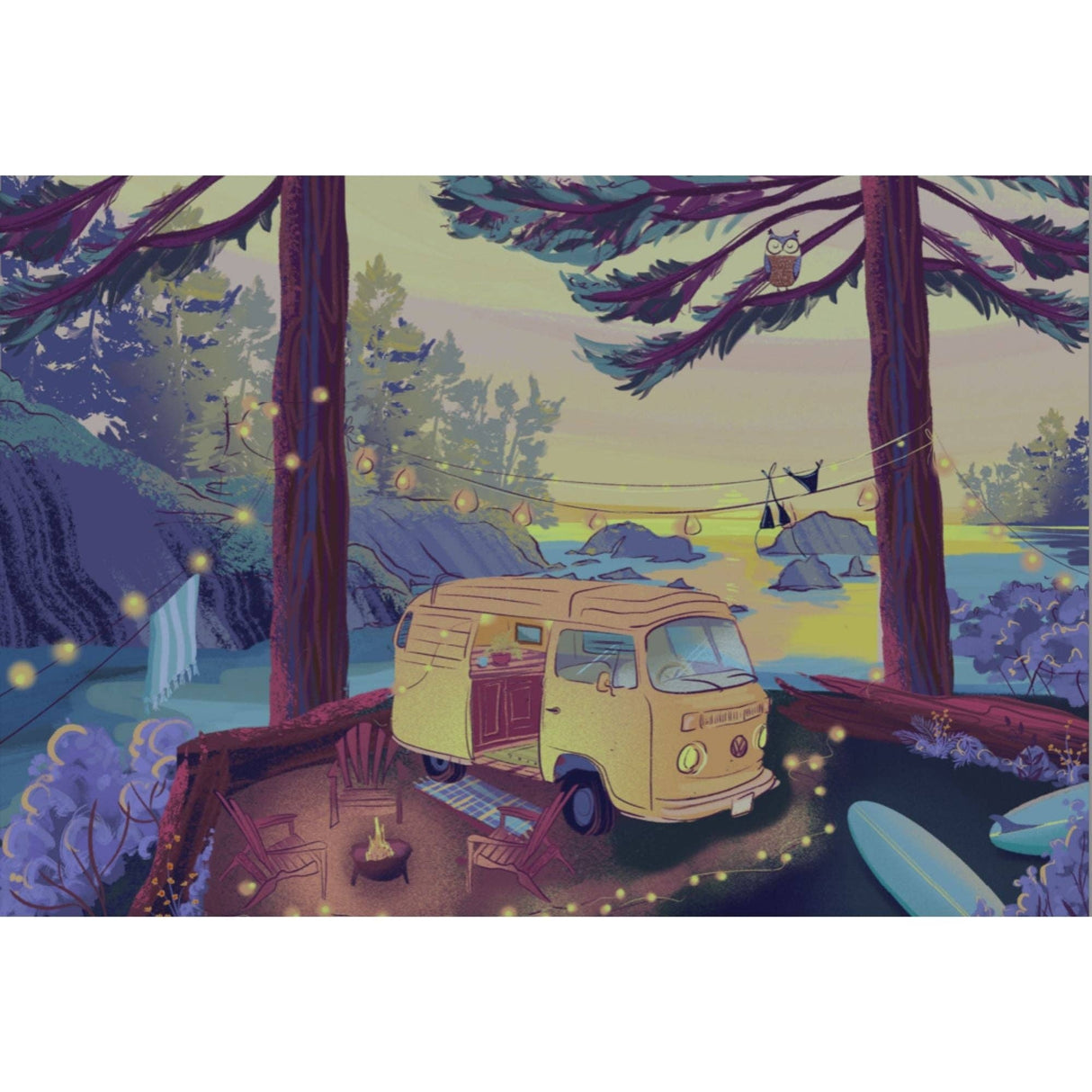 Twilight Campsite 1000 Piece Jigsaw Puzzle | Villager Puzzles