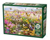 Backyard Bird Bath 1000 Piece Jigsaw Puzzle | Cobble Hill - Jigsaw Puzzles - The Puzzle Center
