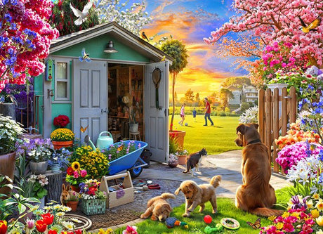 Backyard Bliss 1000 Piece Jigsaw Puzzle | Vermont Christmas Co - Jigsaw Puzzles - The Puzzle Center
