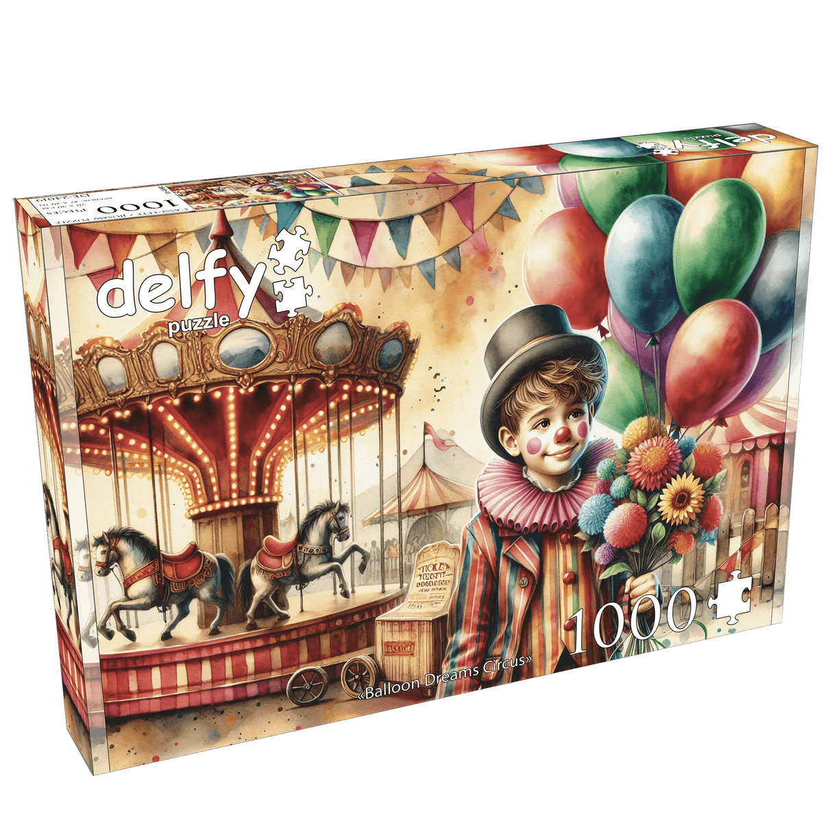 Balloon Dreams Circus 1000 Piece Jigsaw Puzzle | Delfy Puzzles - Jigsaw Puzzles - The Puzzle Center