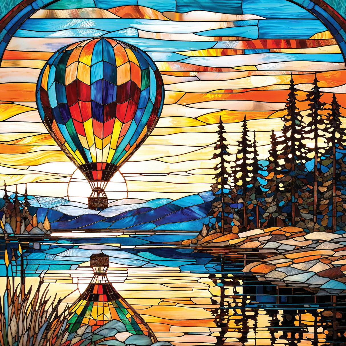 Balloon Reflections 500 Piece Jigsaw Puzzle | Springbok Puzzles