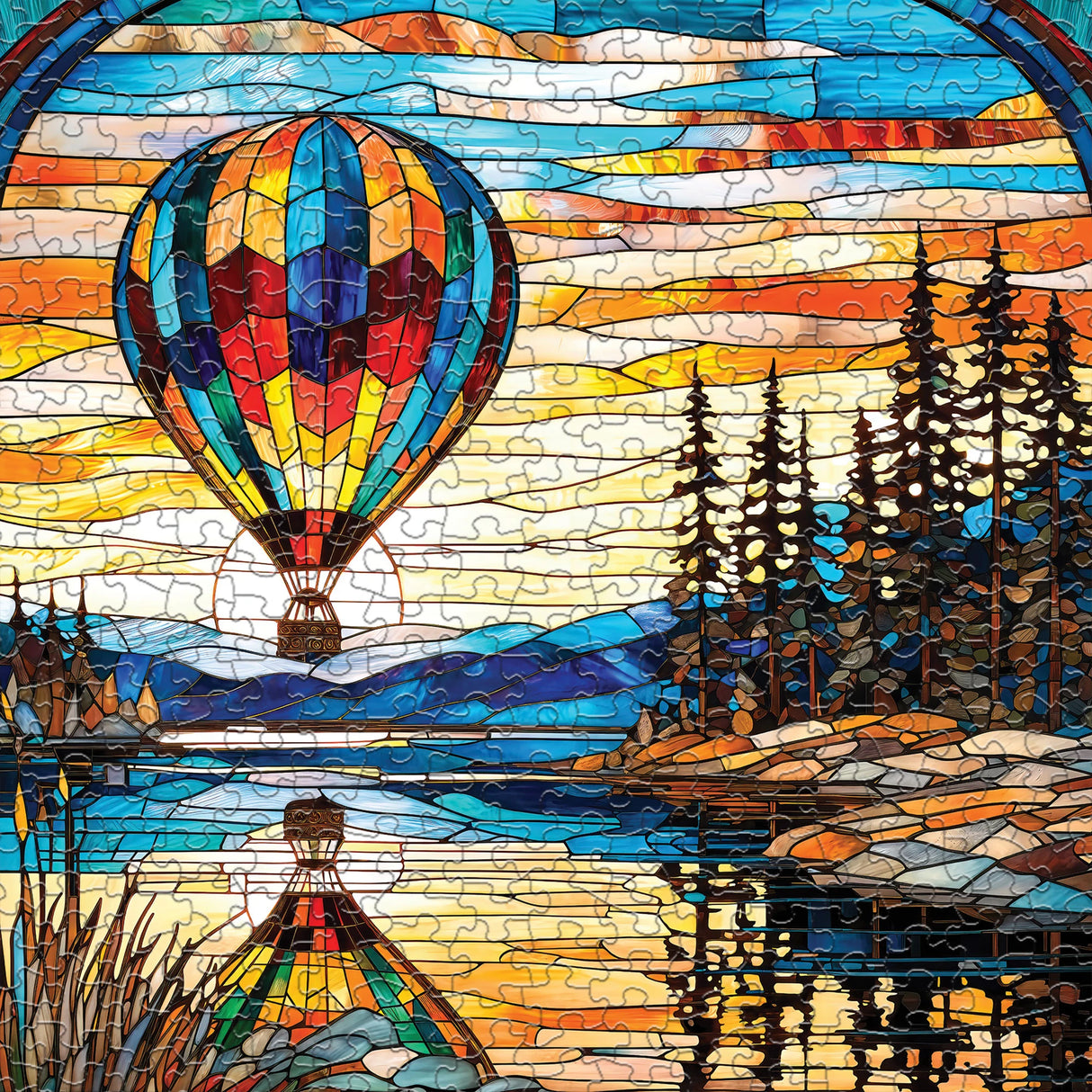 Balloon Reflections 500 Piece Jigsaw Puzzle | Springbok Puzzles