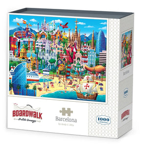 Barcelona 1000 Piece Jigsaw Puzzle by Boardwalk Puzzle Company - Boardwalk - Jigsaw Puzzles - The Puzzle Center