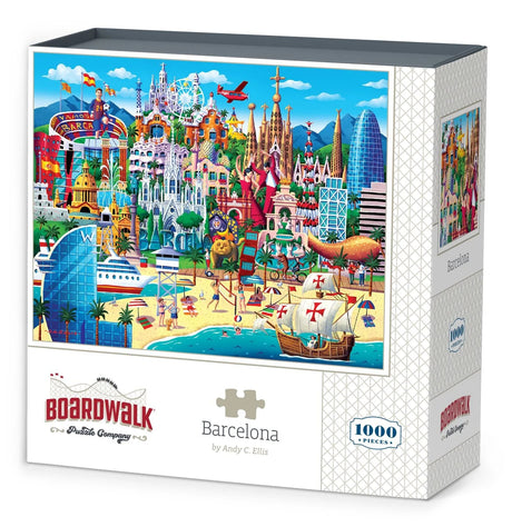 Barcelona 1000 Piece Jigsaw Puzzle by Boardwalk Puzzle Company - Boardwalk - Jigsaw Puzzles - The Puzzle Center