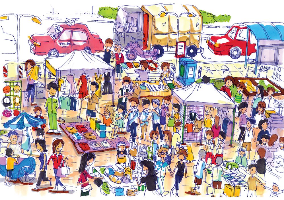 Bazaar 1000 Piece Jigsaw Puzzle | Yazz - Jigsaw Puzzles - The Puzzle Center