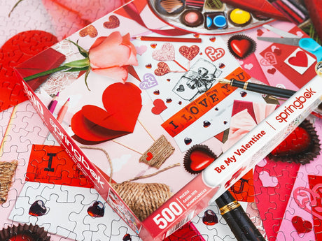 Be My Valentine 500 Piece Jigsaw Puzzle | Springbok Puzzles - Springbok Puzzles - Jigsaw Puzzles - The Puzzle Center