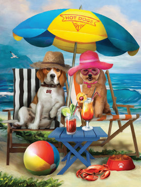 Beach Dogs 300 Piece Jigsaw Puzzle by SunsOut Puzzles - SunsOut - Jigsaw Puzzles - The Puzzle Center