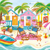 Pre-Order - Beach Huts 1023 Piece Jigsaw Puzzle | Magnolia