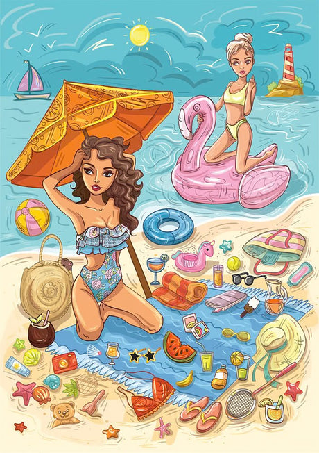 Beach Time 1000 Piece Jigsaw Puzzle | Yazz - Jigsaw Puzzles - The Puzzle Center