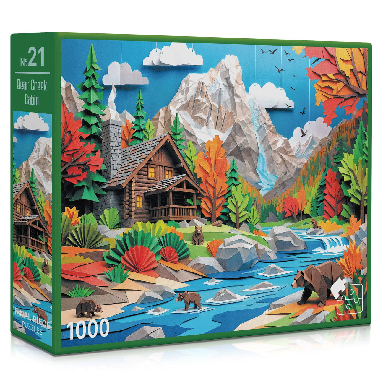 Bear Creek Cabin 1000 Piece Jigsaw Puzzle | Final Piece Puzzles - Jigsaw Puzzles - The Puzzle Center