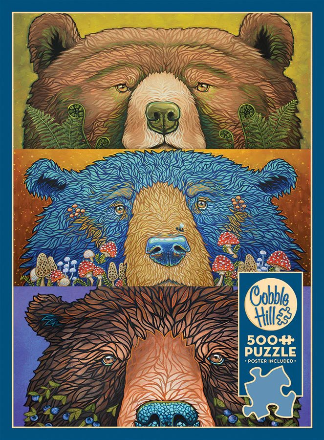 Bear Eyes Harvest 500 Piece Jigsaw Puzzle | Cobble Hill - Jigsaw Puzzles - The Puzzle Center