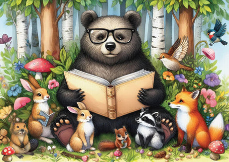 Bears Storytime Circle 1000 Piece Jigsaw Puzzle | Delfy Puzzles - Jigsaw Puzzles - The Puzzle Center