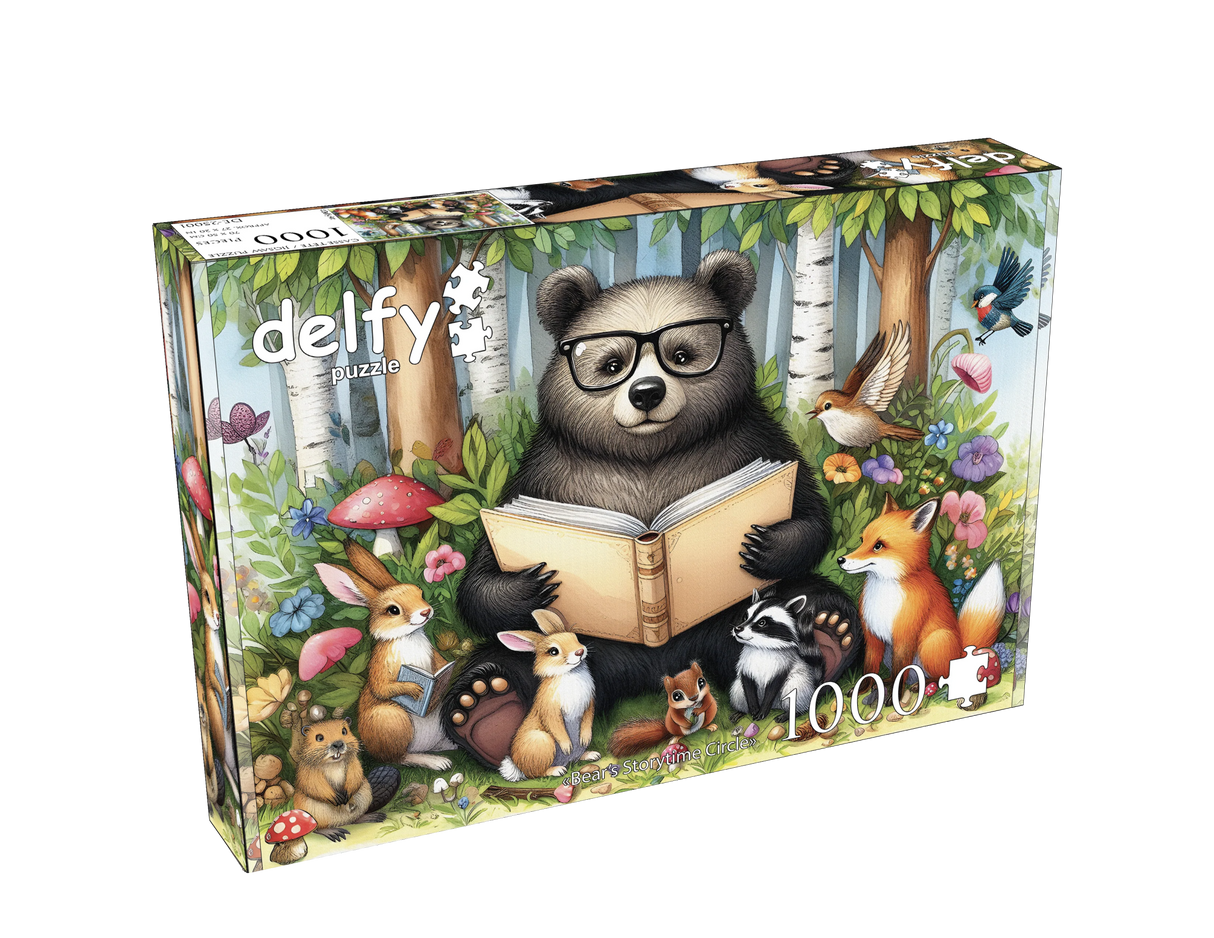 Bears Storytime Circle 1000 Piece Jigsaw Puzzle | Delfy Puzzles - Jigsaw Puzzles - The Puzzle Center