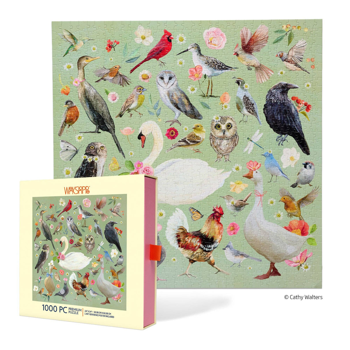 Beautiful Birds 1000 Piece Jigsaw Puzzle | WerkShoppe - Jigsaw Puzzles - The Puzzle Center