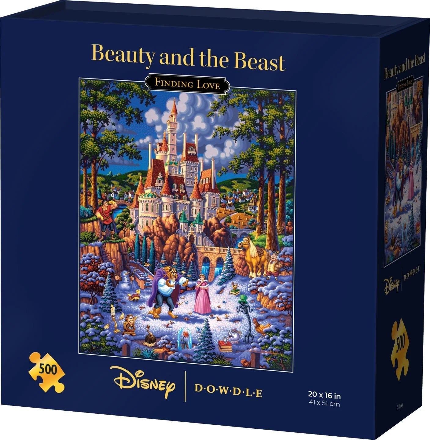 Beauty and the Beast Finding Love 500 Piece Puzzle | Disney Dowdle 