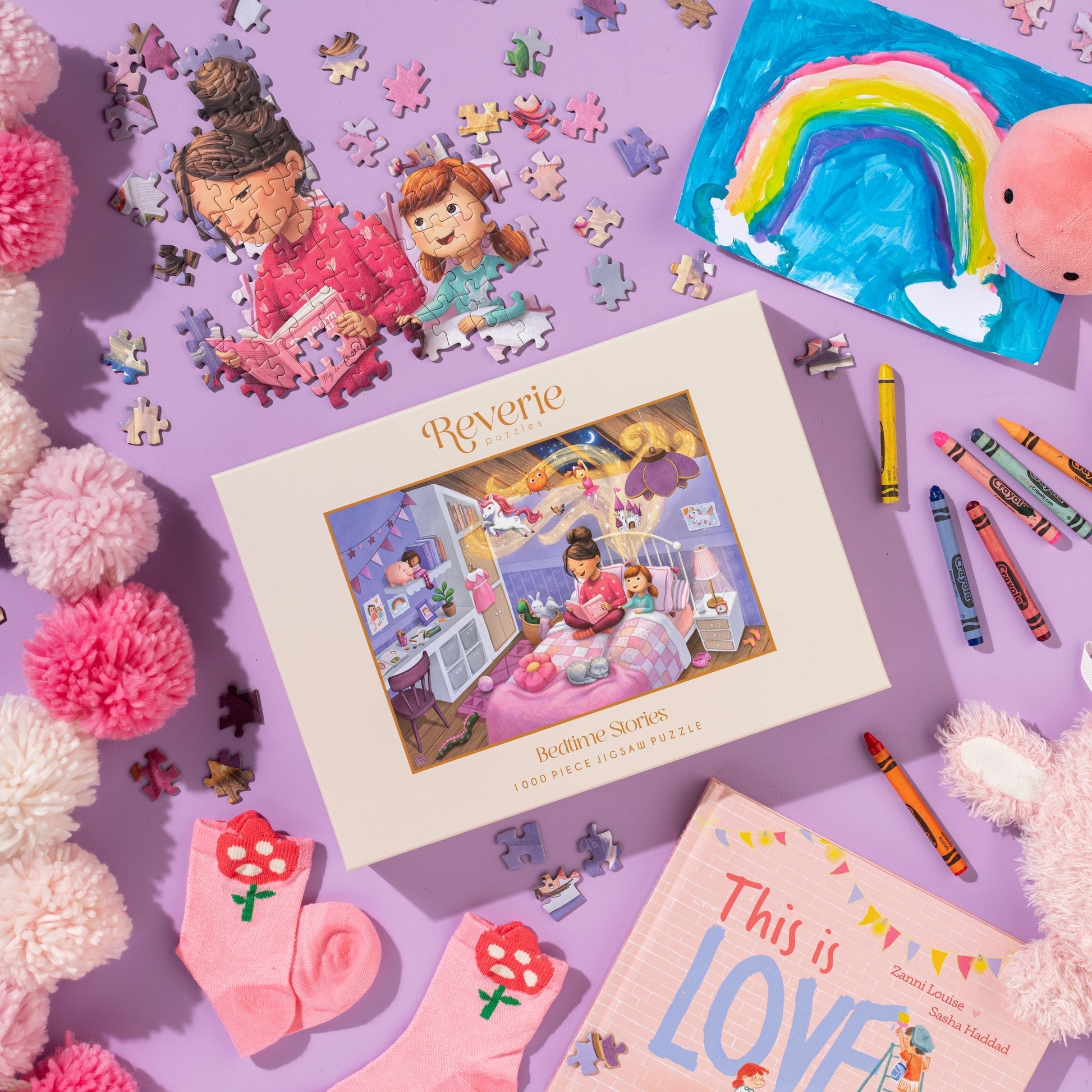 原画『bedtimestory, c.』 Bedtime Stories 1000 Piece Puzzle | Reverie – The Puzzle Center