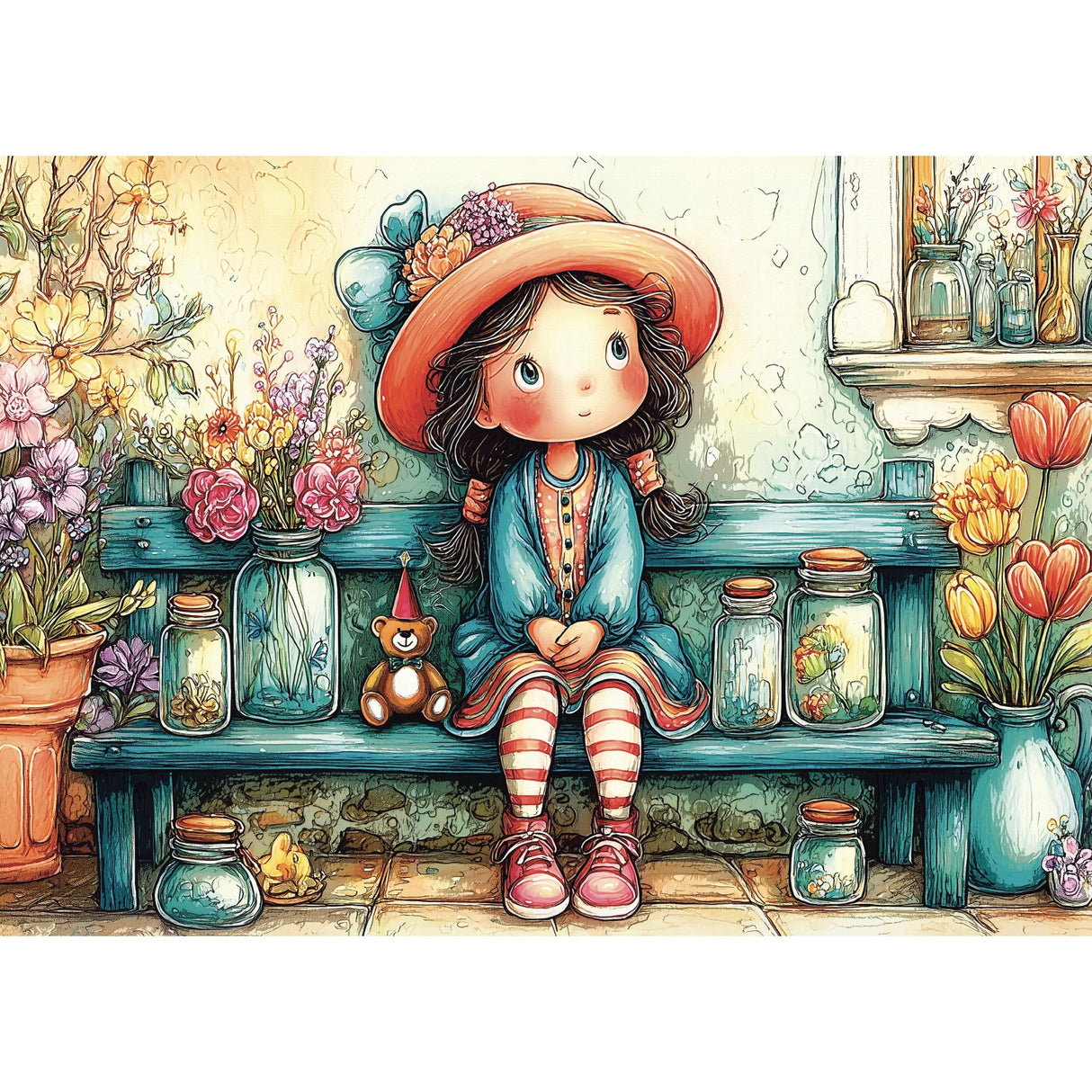 Benchside Innocence 1000 Piece Jigsaw Puzzle | JaCaRou Puzzles - Jigsaw Puzzles - The Puzzle Center