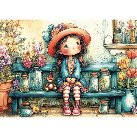 Benchside Innocence 1000 Piece Jigsaw Puzzle | JaCaRou Puzzles - Jigsaw Puzzles - The Puzzle Center