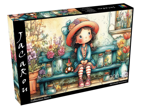 Benchside Innocence 1000 Piece Jigsaw Puzzle | JaCaRou Puzzles - Jigsaw Puzzles - The Puzzle Center