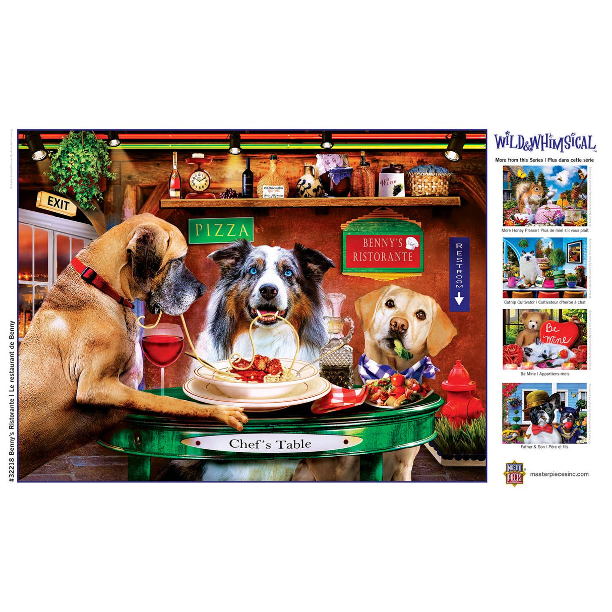 Benny's Ristorante 300 pc EZ Grip Puzzle - Wild & Whimsical | Masterpieces - Masterpieces Puzzles - Jigsaw Puzzles - The Puzzle Center