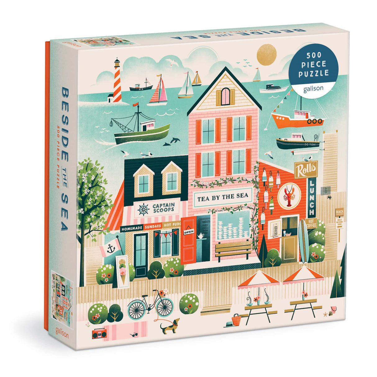 Beside the Sea 500 Piece Jigsaw Puzzle | Galison - Jigsaw Puzzles - The Puzzle Center