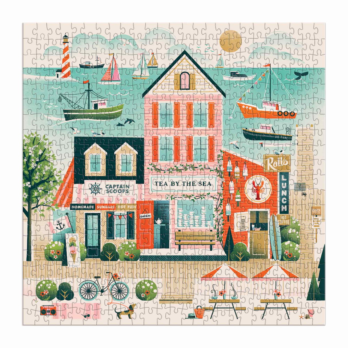 Beside the Sea 500 Piece Jigsaw Puzzle | Galison - Jigsaw Puzzles - The Puzzle Center