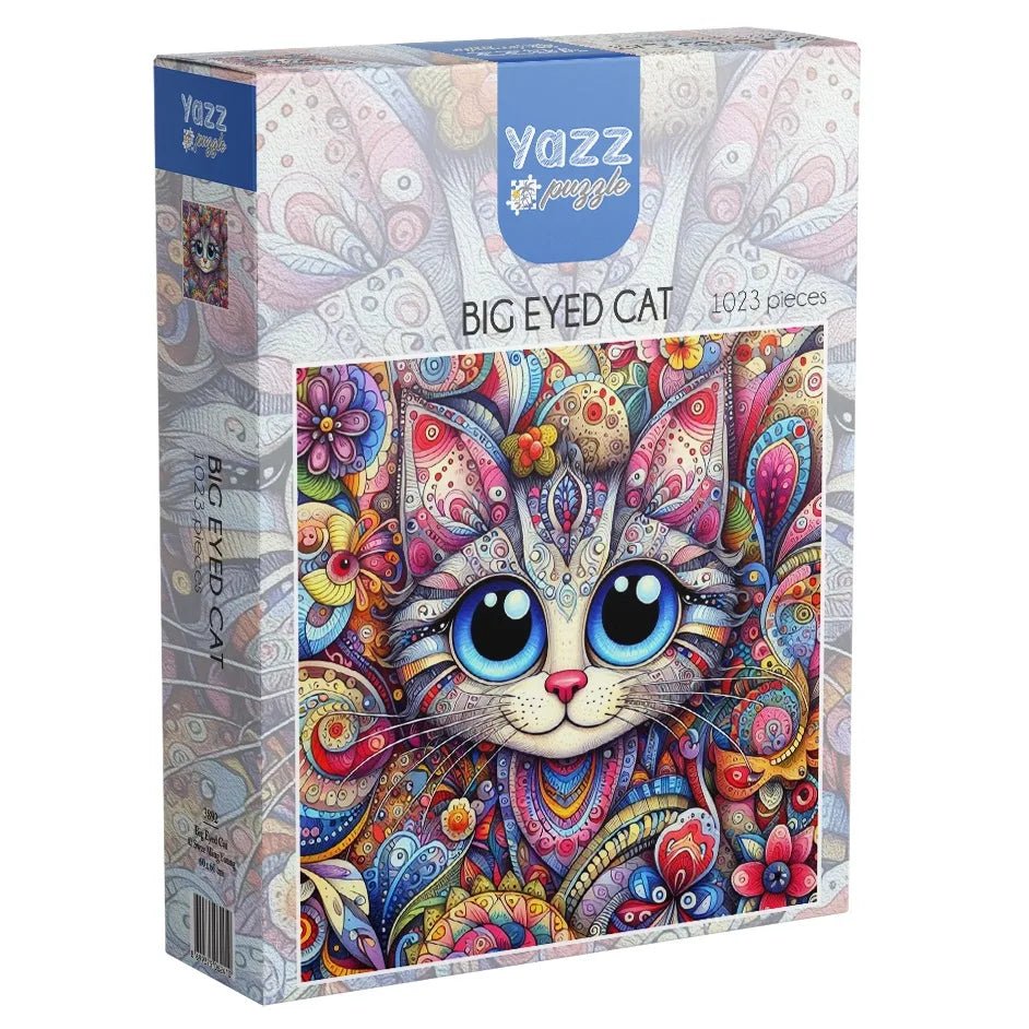 Big Eyed Cat 1000 Pc Jigsaw Puzzle | Yazz – The Puzzle Center