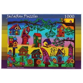 Bird Houses 1000 Piece Jigsaw Puzzle | JaCaRou Puzzles - JaCaRou Puzzles Inc. - Jigsaw Puzzles - The Puzzle Center