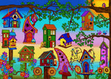 Bird Houses 1000 Piece Jigsaw Puzzle | JaCaRou Puzzles - JaCaRou Puzzles Inc. - Jigsaw Puzzles - The Puzzle Center