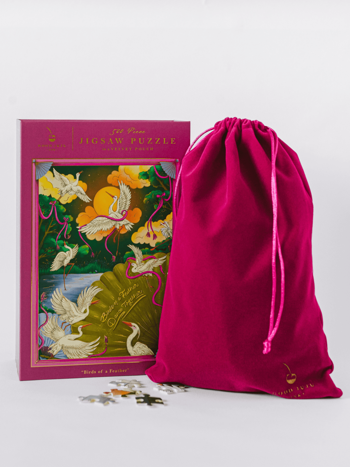 Birds of a Feather 500 Piece Jigsaw Puzzle | Good Juju Ink - Jigsaw Puzzles - The Puzzle Center