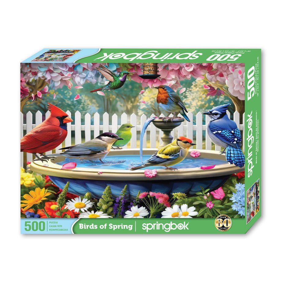 Birds Of Spring 500 Piece Jigsaw Puzzle by Springbok Puzzles - Springbok Puzzles - Jigsaw Puzzles - The Puzzle Center