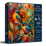 Birds Together Forever 500 Piece Jigsaw Puzzle | SunsOut