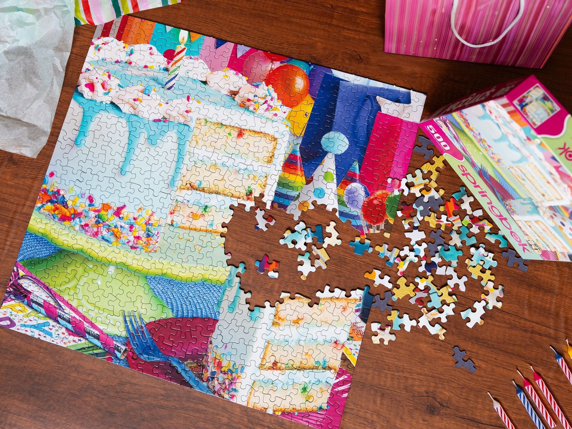 Birthday Cake 500 Piece Puzzle | Springbok – The Puzzle Center