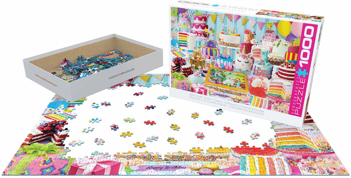 Birthday Cake Party 1000 Piece Jigsaw Puzzle by Eurographics - Sweet & Vibrant - Eurographics - Jigsaw Puzzles - The Puzzle Center - 