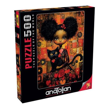 Black Cat 500 Piece Jigsaw Puzzle | Anatolian - Jigsaw Puzzles - The Puzzle Center