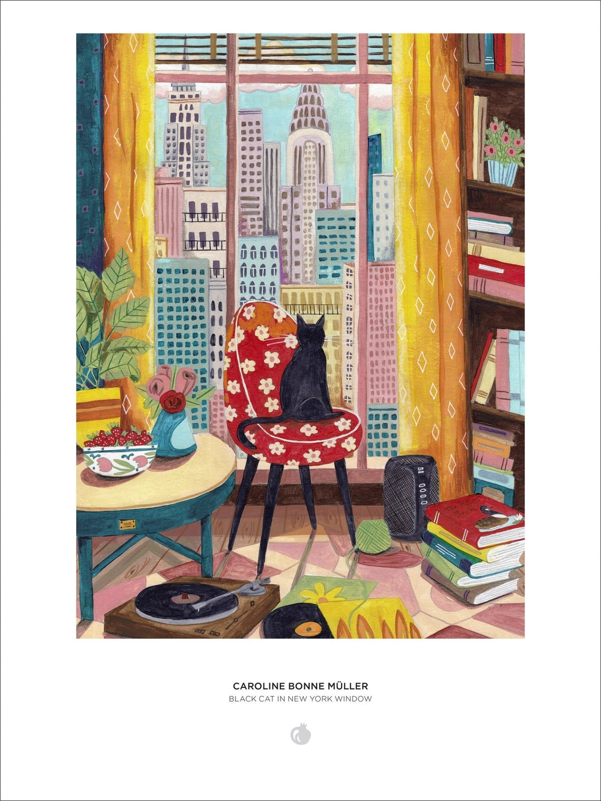 Black Cat in New York Window 1000 Piece Jigsaw Puzzle | Pomegranate - Jigsaw Puzzles - The Puzzle Center